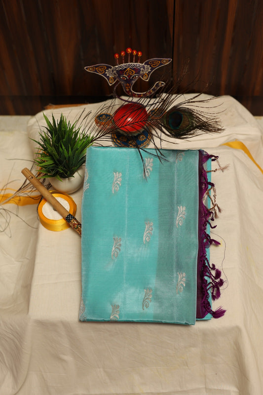 Blue Soft Silk Saree