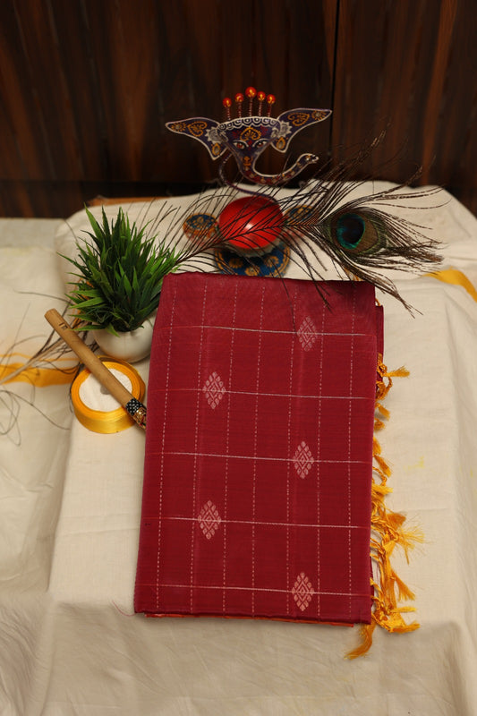 Red Soft Silk Saree